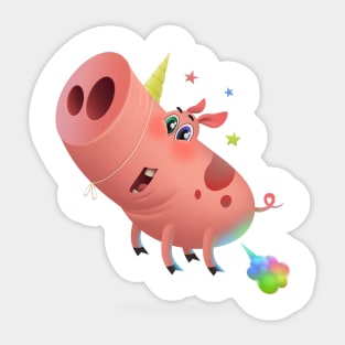 Piggy unicorn Sticker